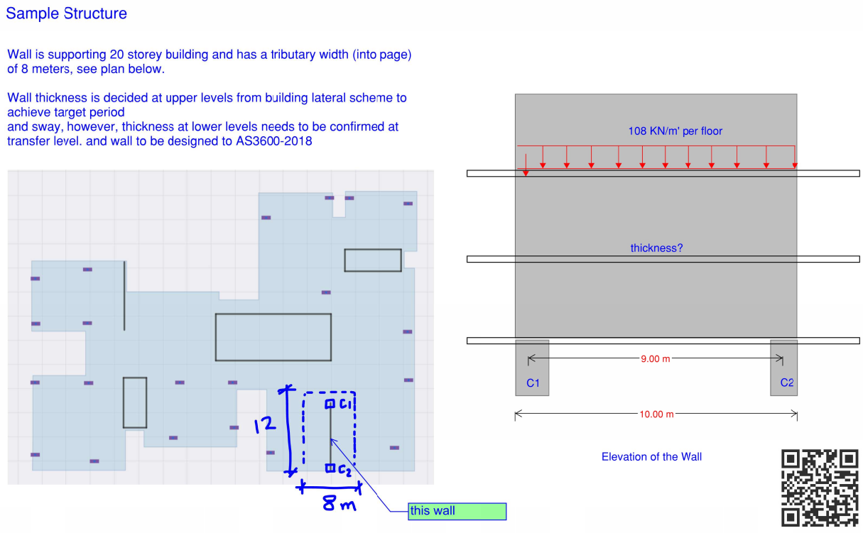 Cover preview of the shear wall on columns strut and tie engineering guide