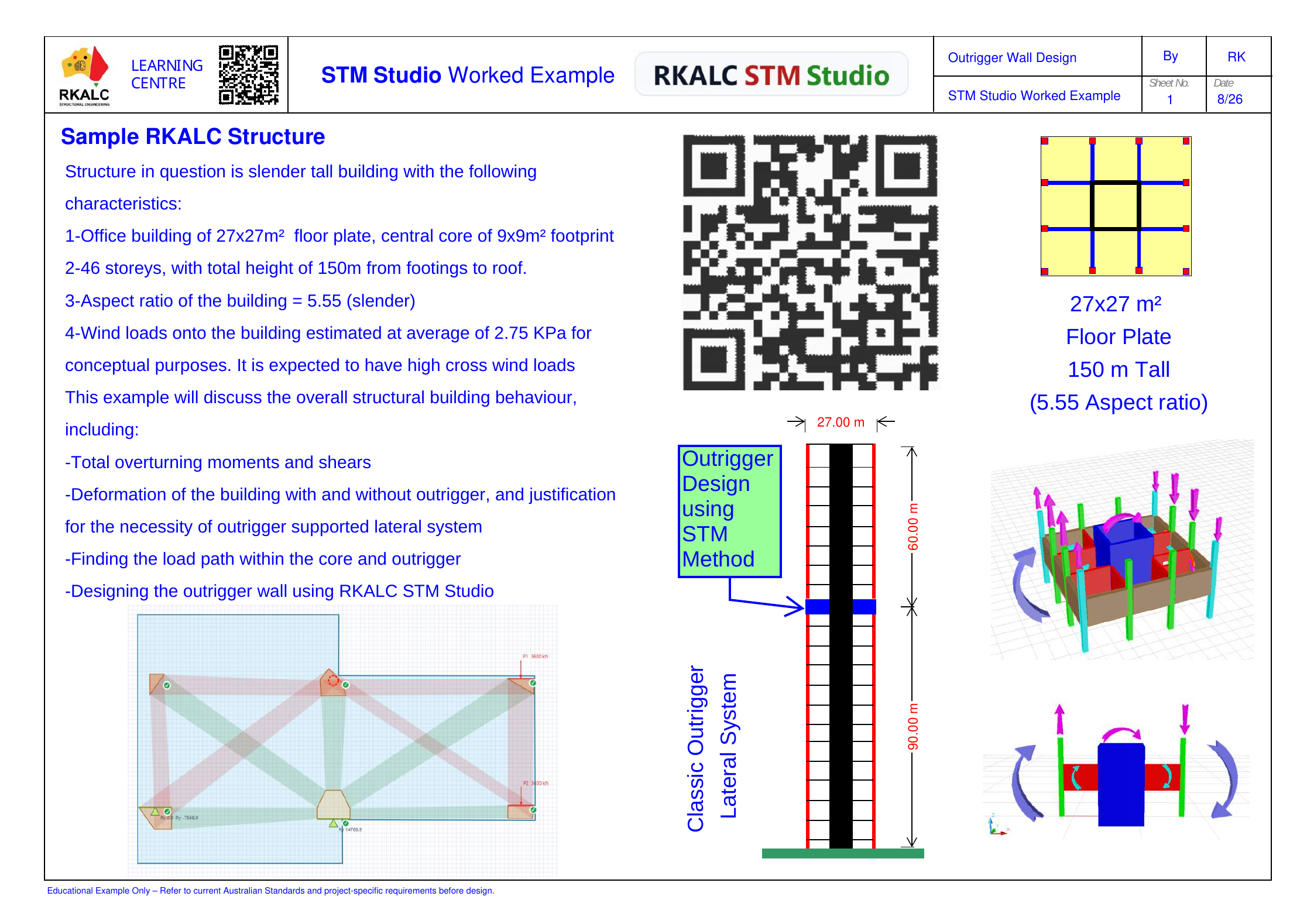 RKALC STM Studio general strut-and-tie modelling, nodal-zone construction and design workflow